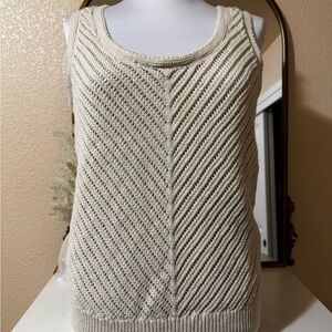 Simply Vera Vera Wang Textured Cream Sweater Tank